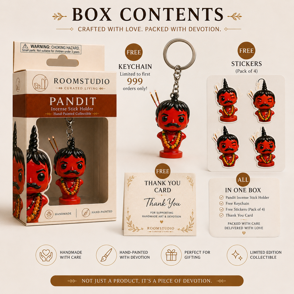 Pandit Ji Incense Stick Holder