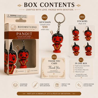 Pandit Ji Incense Stick Holder